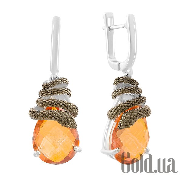 

Серьги с подвесками Fresh Jewelry, Серебряные серьги с кварцами