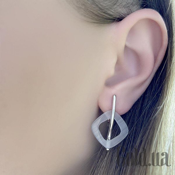 Сережки Fresh Jewelry Срібні сережки з перламутром