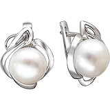 Срібні сережки з культив. перлами, 1533187