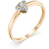 Золотое кольцо с бриллиантами, 1603331