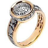 Мужское золотое кольцо с бриллиантами, 1604355