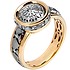 Мужское золотое кольцо с бриллиантами - фото 1