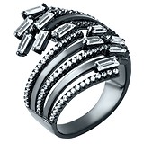 Женское серебряное кольцо с куб. циркониями, 1608707