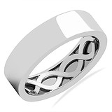 Серебряное обручальное кольцо, 1665283