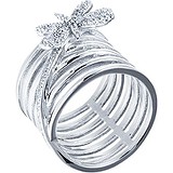 Женское серебряное кольцо с куб. циркониями, 1669379