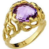 Женское золотое кольцо с аметистом, 1676035
