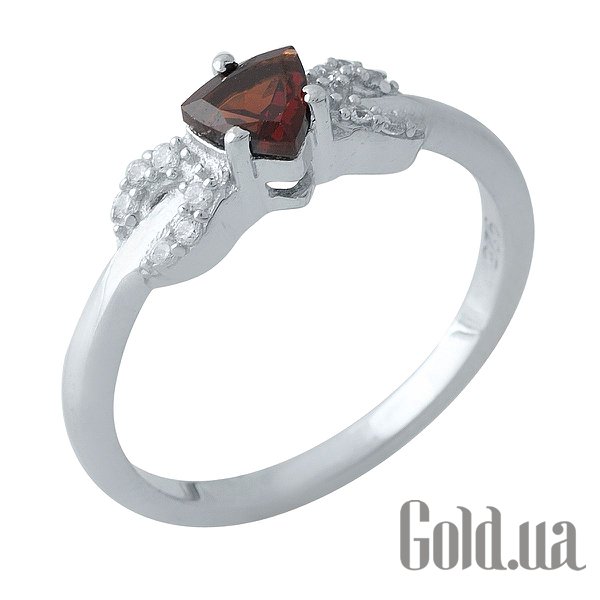 

Женские кольца Fresh Jewelry, Женское серебряное кольцо с гранатом и куб. циркониями, 17