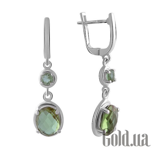 

Серьги с подвесками Fresh Jewelry, Серебряные серьги с султанитами