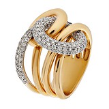 Женское золотое кольцо с бриллиантами, 1765123