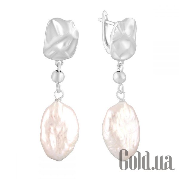

Серьги с подвесками Fresh Jewelry, Серебряные серьги с культив. жемчугом