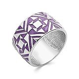Женское серебряное кольцо с эмалью, 1515780