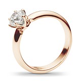 Золотое кольцо с бриллиантом, 1553924