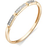 Золотое обручальное кольцо с бриллиантами, 1602820