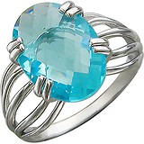 Женское серебряное кольцо с топазом, 1613828