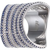 Женское серебряное кольцо с куб. циркониями, 1670404