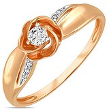 Золотое кольцо с бриллиантами, 1700868