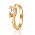Золотое кольцо с Swarovski Zirconia - фото 1