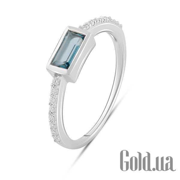 

Женские кольца Fresh Jewelry, Женское серебряное кольцо с куб. циркониями и топазом, 16.5