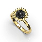 Женское золотое кольцо с бриллиантами, 1775108
