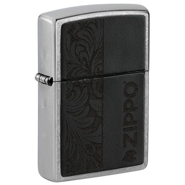 Zippo Зажигалка Black Leather Emblem - Zippo Design 46919 46919