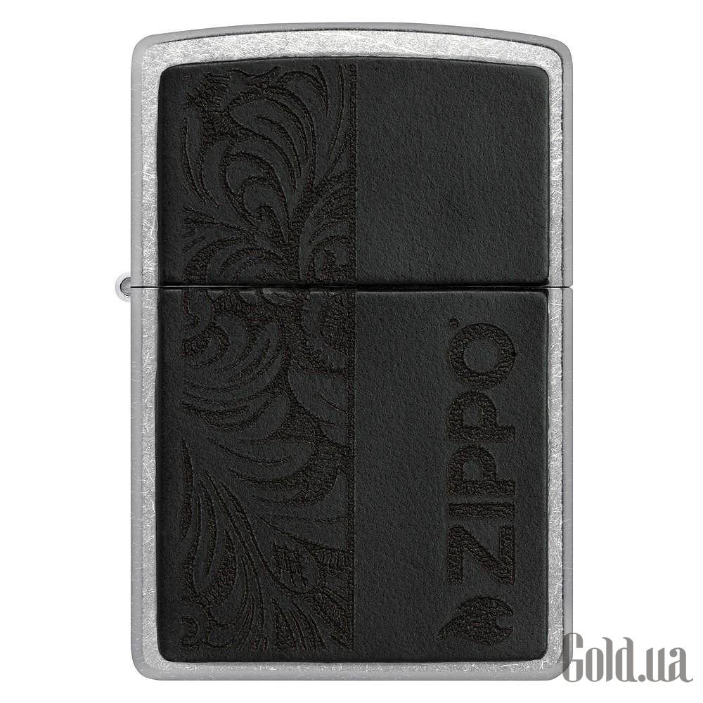 Zippo Зажигалка Black Leather Emblem - Zippo Design 46919 46919 – изображение 2