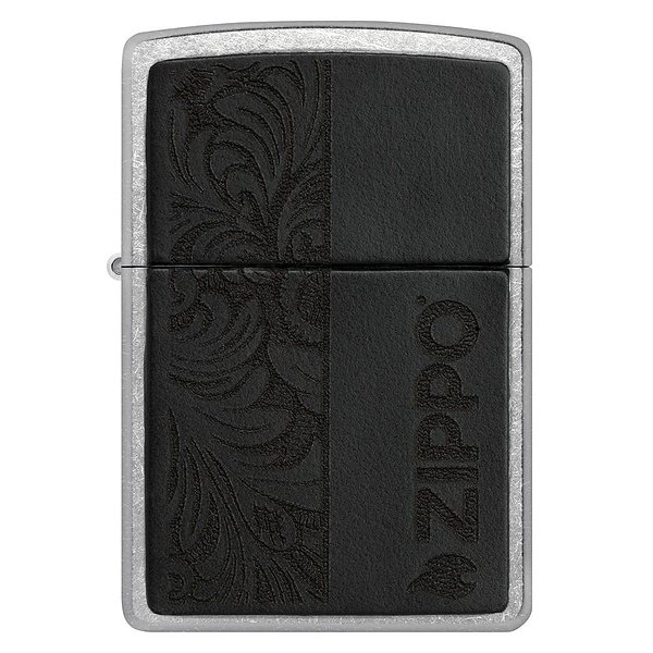 Zippo Зажигалка Black Leather Emblem - Zippo Design 46919 46919 – изображение 2