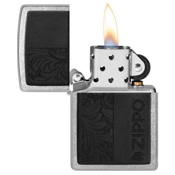 Zippo Зажигалка Black Leather Emblem - Zippo Design 46919 46919 – изображение 3