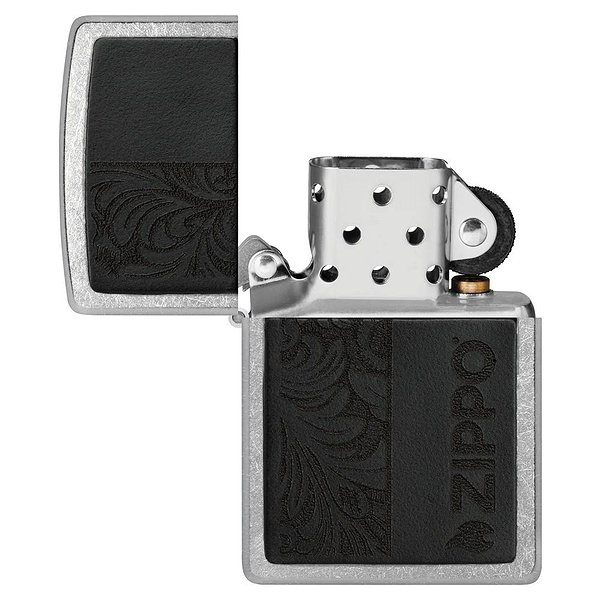 Zippo Зажигалка Black Leather Emblem - Zippo Design 46919 46919 – изображение 4