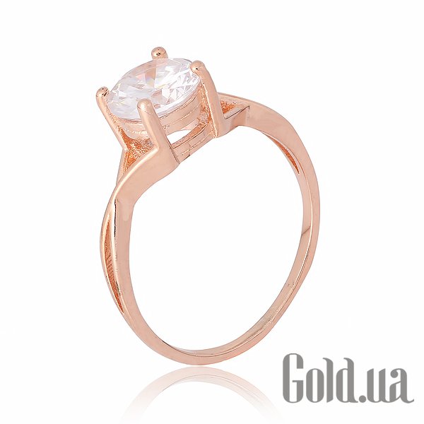 

Кольцо Silvex925, Серебряное кольцо с куб. цирконием в позолоте, 16.5