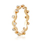 Женское золотое кольцо с камнями Swarovski, 312580