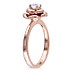 Женское серебряное кольцо с синт. сапфиром - фото 2