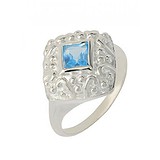 Женское серебряное кольцо с топазом, 1546245