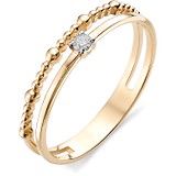 Золотое обручальное кольцо с бриллиантом, 1603333