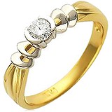 Золотое кольцо с бриллиантом, 1605637