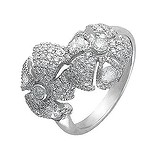 Женское золотое кольцо с бриллиантами, 1625861