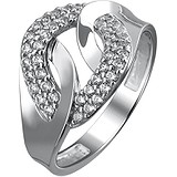 Женское серебряное кольцо с куб. циркониями, 1636101