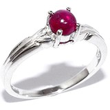 Silver Wings Женское серебряное кольцо с рубином, 1659909