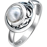 Женское серебряное кольцо с культив. жемчугом, 1677573