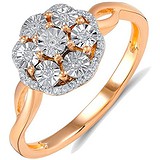 Женское золотое кольцо с бриллиантами, 1700869