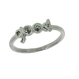 Женское серебряное кольцо с бриллиантами, 1716741