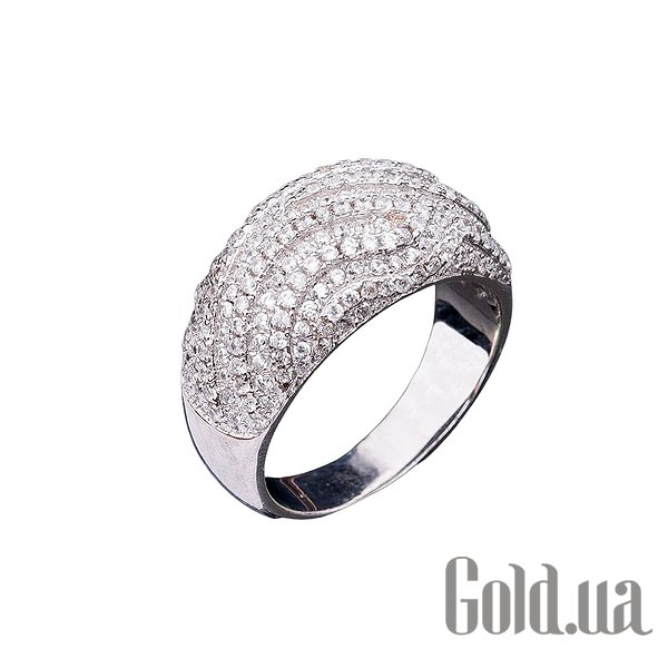 

Женские кольца Украина, Женское серебряное кольцо с куб. циркониями, 18.5