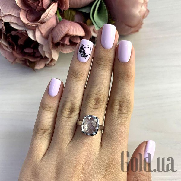 Каблучка Fresh Jewelry Жіноча срібна каблучка з топазом, 17.5