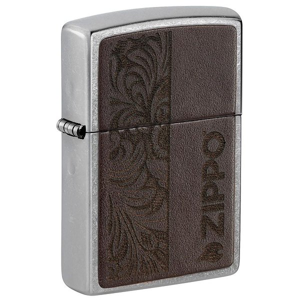 Zippo Зажигалка Brown Leather Emblem - Zippo Design 46920 46920