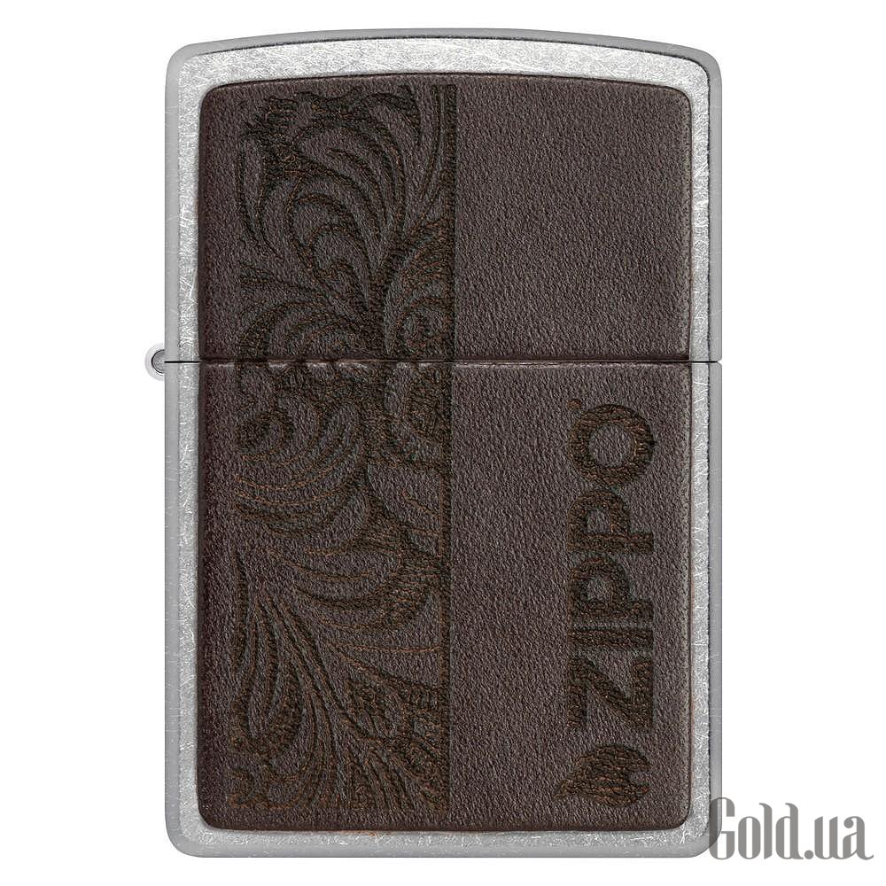 Zippo Зажигалка Brown Leather Emblem - Zippo Design 46920 46920 – изображение 2