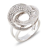 Женское золотое кольцо с бриллиантами, 000005