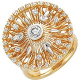 Женское золотое кольцо с бриллиантами, 1618950