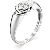 Женское серебряное кольцо с куб. цирконием, 1646342