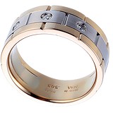 Золотое обручальное кольцо с бриллиантами, 1650694