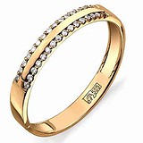 Золотое обручальное кольцо с бриллиантами, 1684742