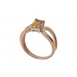 Женское золотое кольцо с цитрином, 1698310